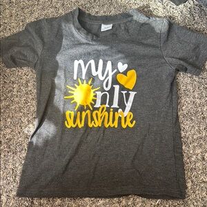 Gray 'My Only Sunshine' Graphic Tee